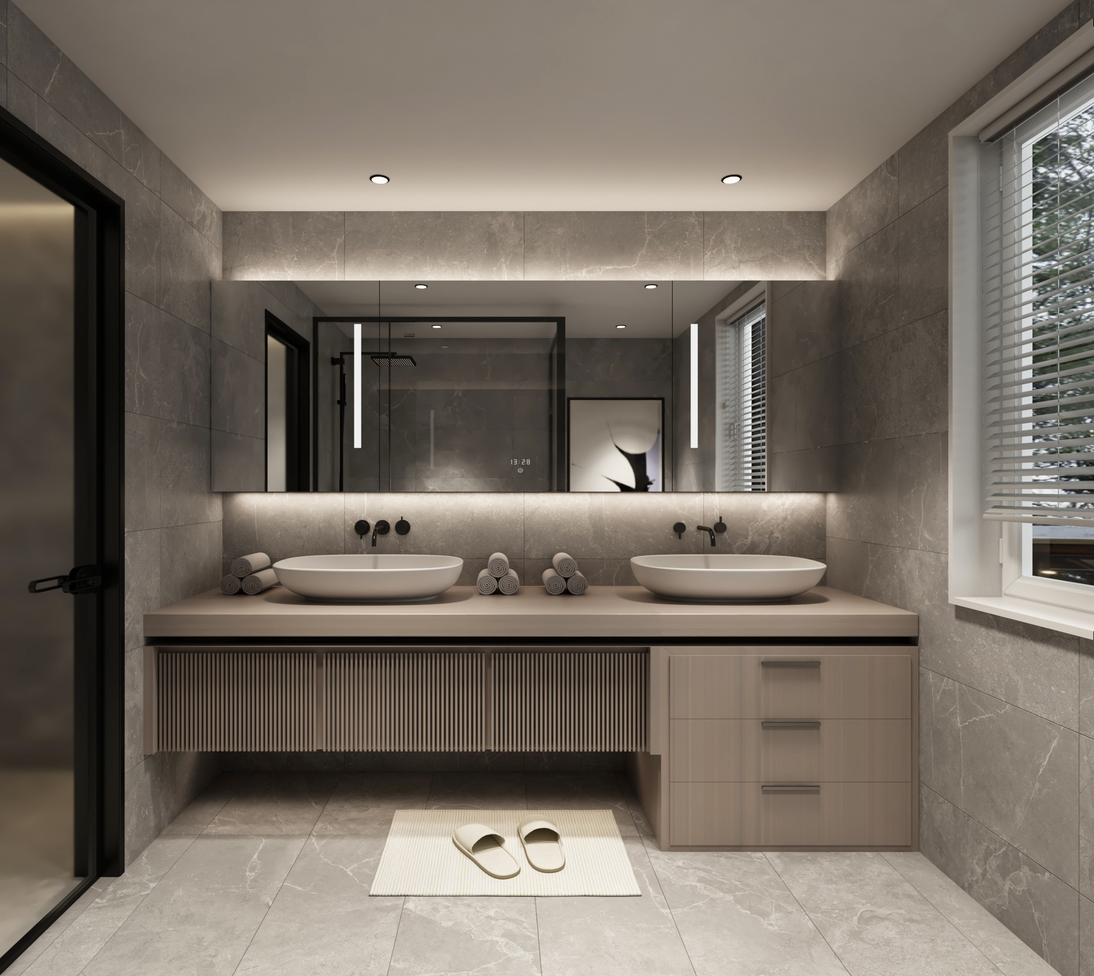 Bathroom with Double Vanity